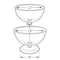 Azar Displays Two-Tier 12" & 14" Bowl Counter Display 720206 - alternate 2